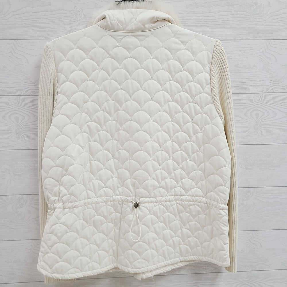 Sigrid Olson Rabbit Fur Trim Jacket - image 6